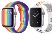 AppleWatchPrideEdition表带搭配表带搭配自定义脸部带来全方位彩虹